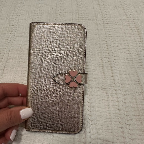 Kate Spade X/XS iPhone case in rose gold. - Picture 1 of 3